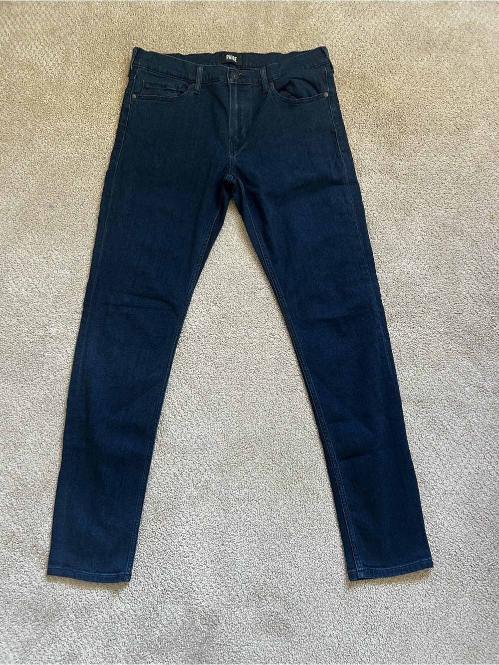 PAIGE Men's Navy Skinny Jeans